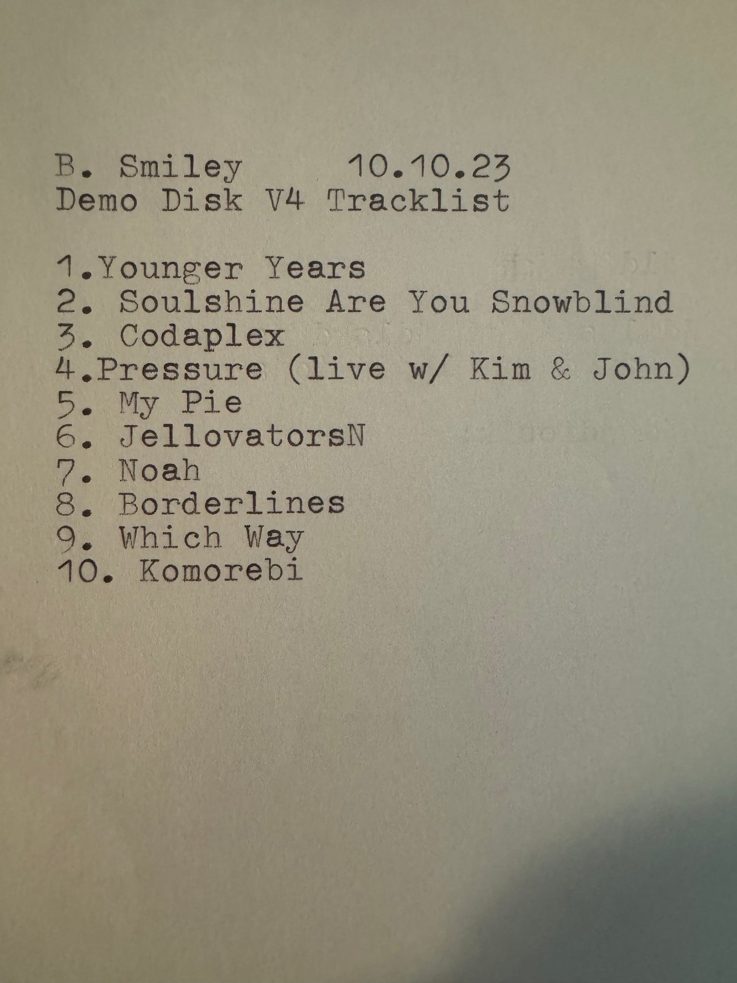 B.S. Demo Disk