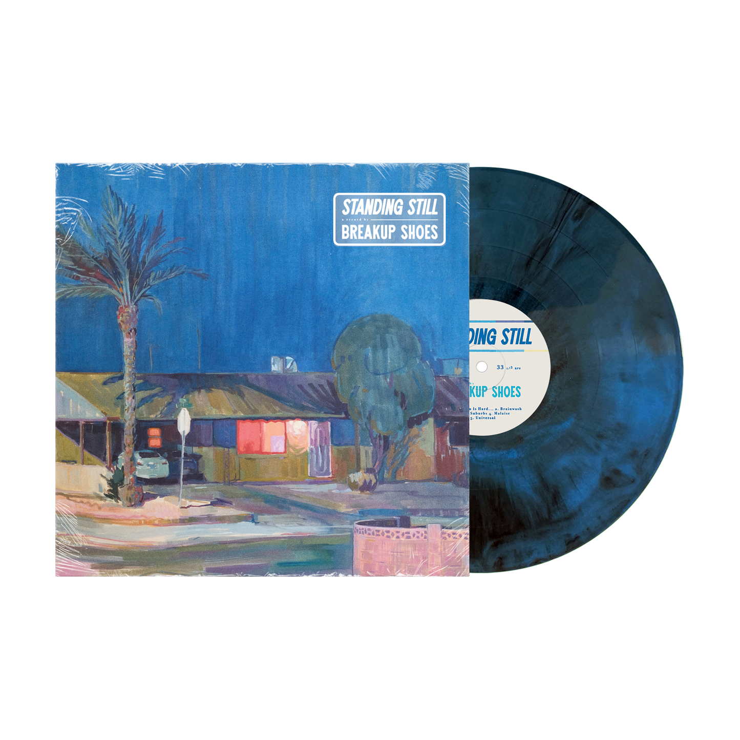 Breakup Shoes - "Standing Still" LP2 (Blue and Black Galaxy)