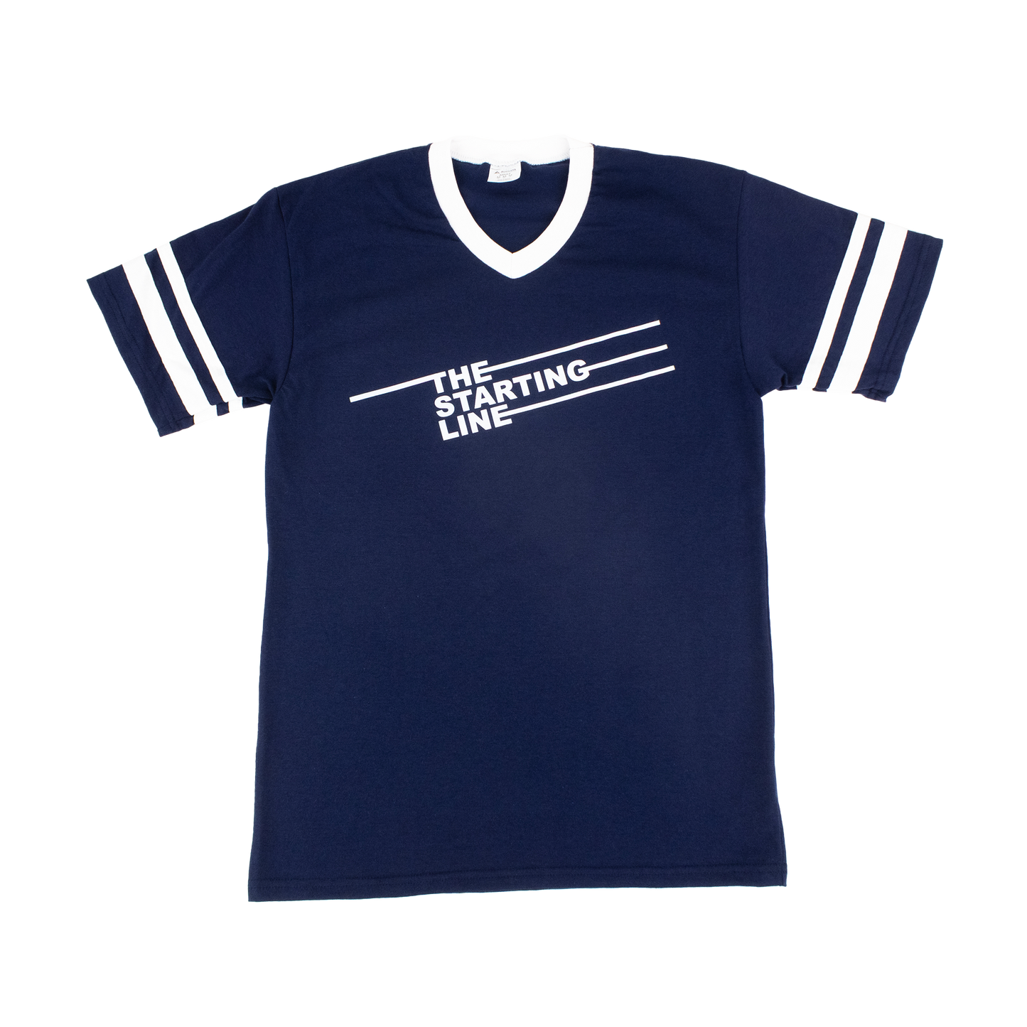 Vintage Striped Ringer (Blue)