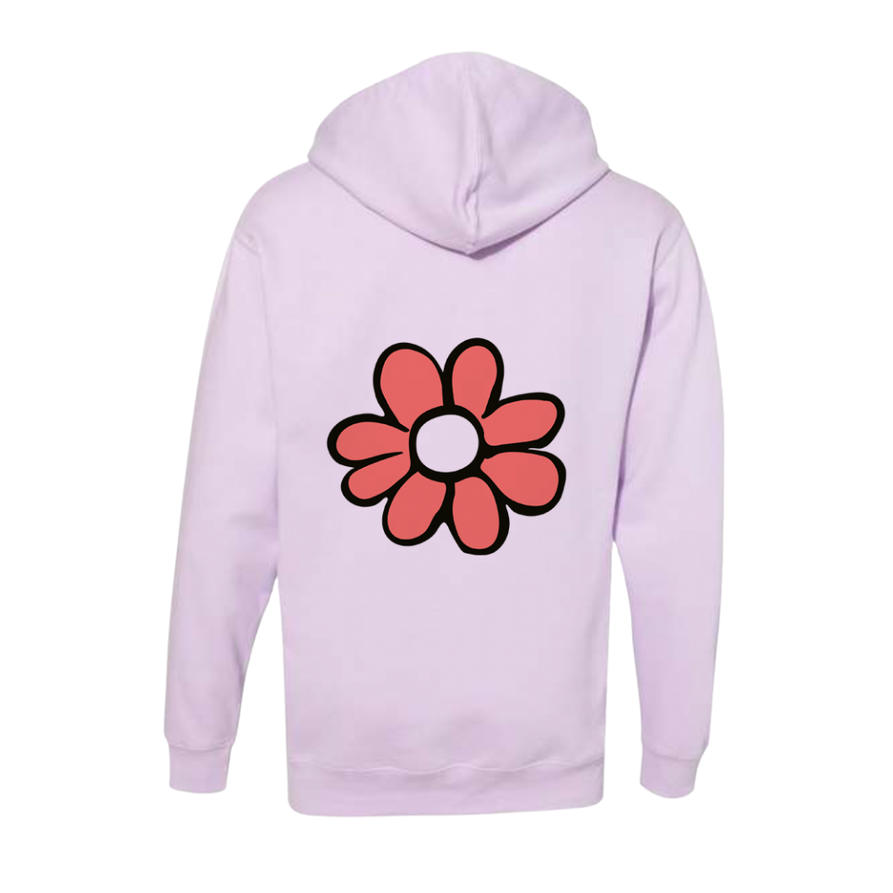 Purple Flower Hoodie