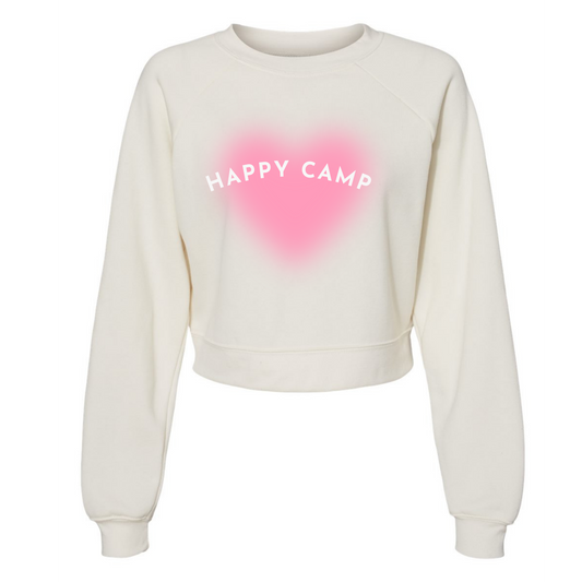 Happy Camp Cropped Sweatshirt (Vintage White)