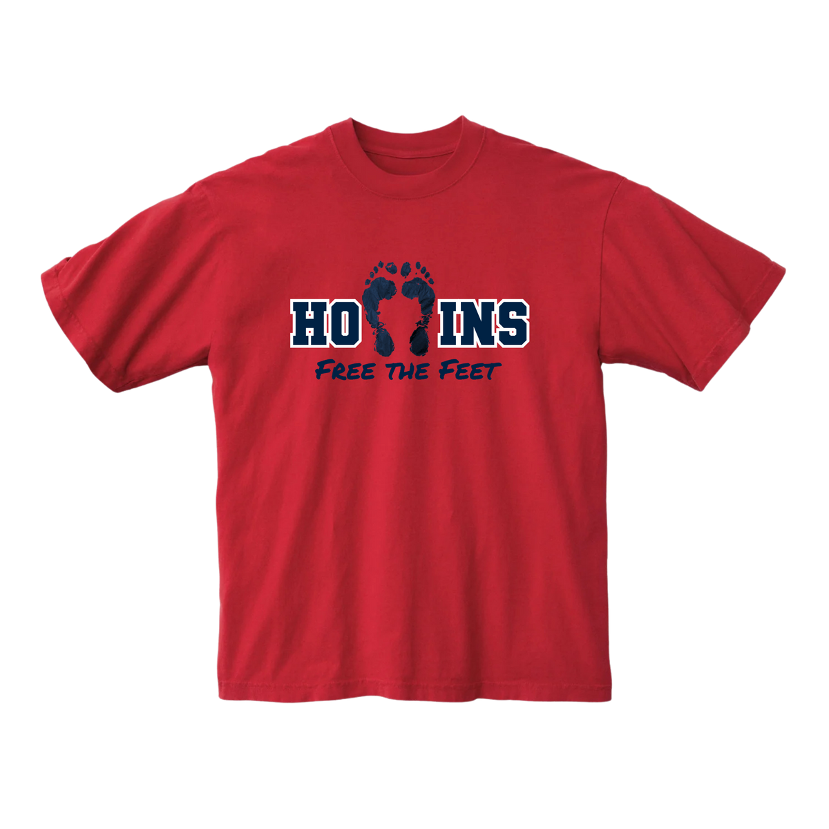 Free The Feet Tee (red)