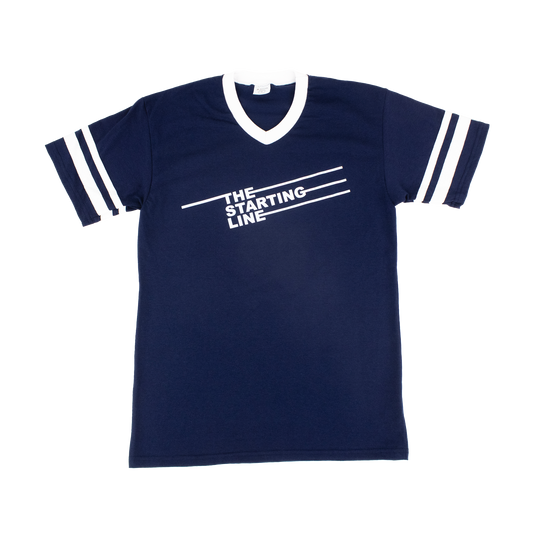 Vintage Striped Ringer (Blue)